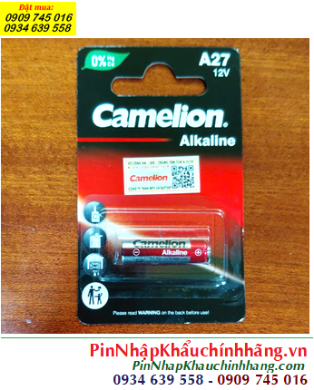 Camelion A27-BP1, Pin Remote 12v Alkaline Camelion A27-BP1 chính hãng (Vỉ 1 viên)